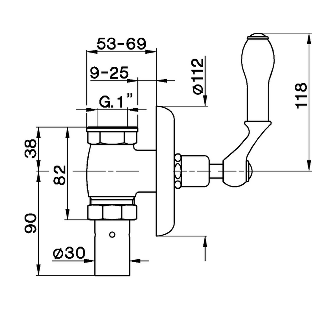 Cisal Arcana Запорный вентиль для туалета, цвет: chrome AR00271121
