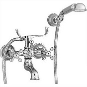 Cisal Arcana Ceramic Смеситель для ванны накладной, с душевым комплектом, цвет: chrome AC00012021