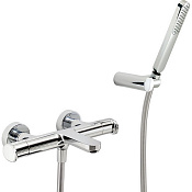 Cisal LineaViva Смеситель термостатический для ванны накладной, с душевым комплектом, цвет: chrome LVD2101021