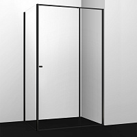 Wasserkraft Dill Душевая дверь 140х200h, профиль черный матовый, стекло прозрачное 61S35