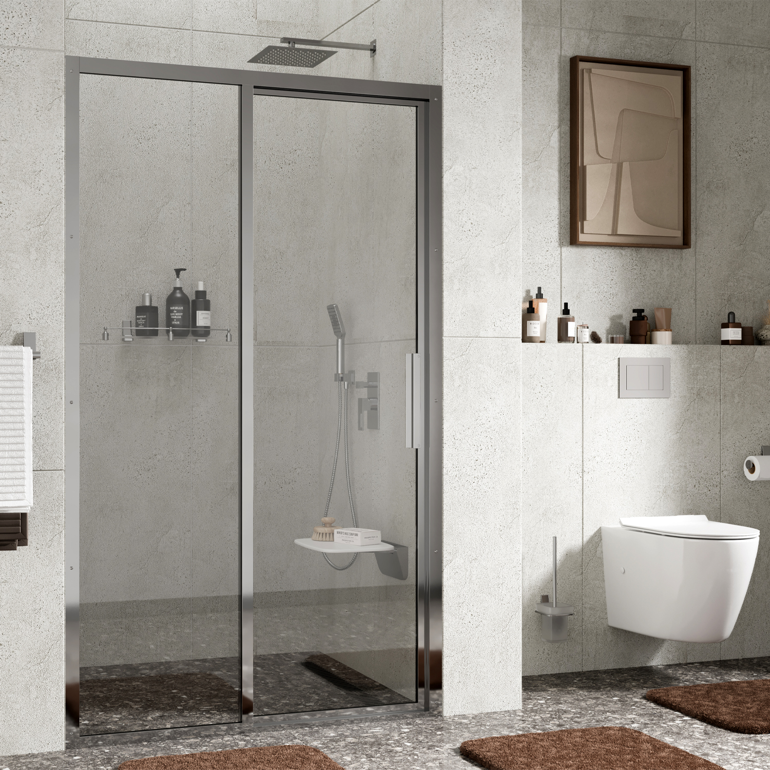 Wasserkraft Lopau Душевая дверь, профиль хром 32S05L