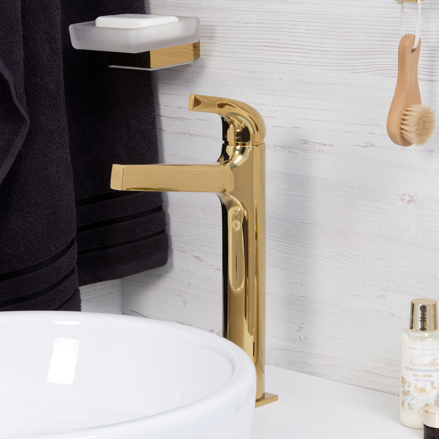 Wasserkraft Sauer Смеситель для умывальника однорычажный, цвет: золото 7103H