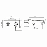 Wasserkraft Sauer Встраиваемый смеситель для раковины однорычажный, цвет: золото 7130