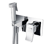 Wasserkraft Aller Гигиенический душ со смесителем и встраиваемой частью, цвет: хром 10638