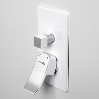 Wasserkraft Aller Смеситель для ванны и душа однорычажный, цвет: белый/хром 10641W