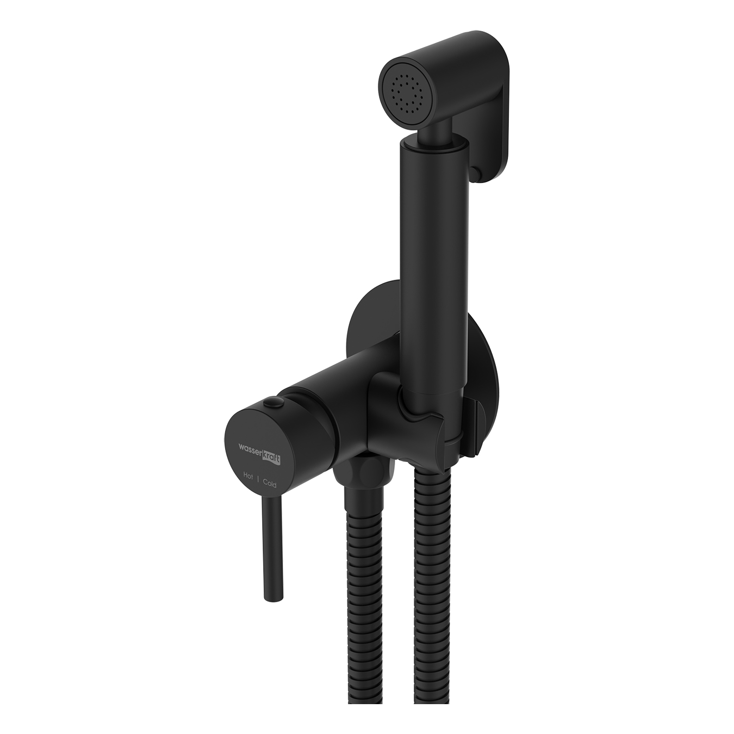 Wasserkraft Гигиенический душ со смесителем и встраиваемой частью, цвет: черный матовый A70638