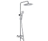 Wasserkraft Душевая стойка: термостат, ручной душ 3 вида струи, шланг, верхний душ, цвет: хром A18801