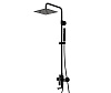 Wasserkraft Glan Душевая стойка: смеситель, ручной душ 1 вид струи, верхний душ, цвет: черный A16701