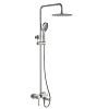 Wasserkraft Душевая стойка: смеситель, ручной душ 3 вида струи, шланг, верхний душ, цвет: никель A14201