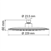 Wasserkraft Isar Верхняя Душевая насадка A115
