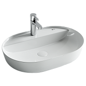 Ceramicanova Modo Раковина чаша 61х45 см, перелив, отверстие под смеситель, цвет: белый глянцевый CN2004