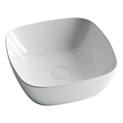 Ceramicanova Element Раковина чаша 40х40 см, без перелива, цвет: белый глянцевый CN5006