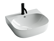 Ceramicanova Element Раковина чаша 49х44,5 см, перелив, отв. под смеситель, цвет: белый глянцевый CN5011