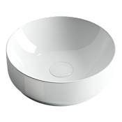 Ceramicanova Element Раковина чаша d35,5 см, без перелива, цвет: белый глянцевый CN6005