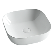 Ceramicanova Element Раковина чаша 42,5х42,5 см, без перелива, цвет: белый глянцевый CN6010