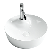 Ceramicanova Element Раковина чаша d43,5 см, без перелива, цвет: белый глянцевый CN6014