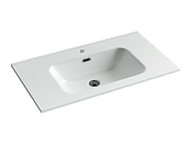 Ceramicanova Element Раковина накладная 81х46,5 см, перелив, цвет: белый глянцевый CN7005