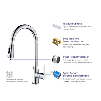 Timo Saona Смеситель для кухни однорычажный, цвет хром 2336/00FL