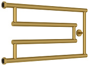 Сунержа High-Tech Полотенцесушитель водяной 65x32h, цвет: матовое золото 032-4051-3265