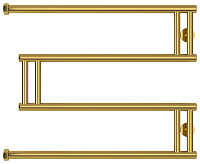 Сунержа High-Tech Полотенцесушитель водяной 65x50h, цвет: золото 03-4050-5065