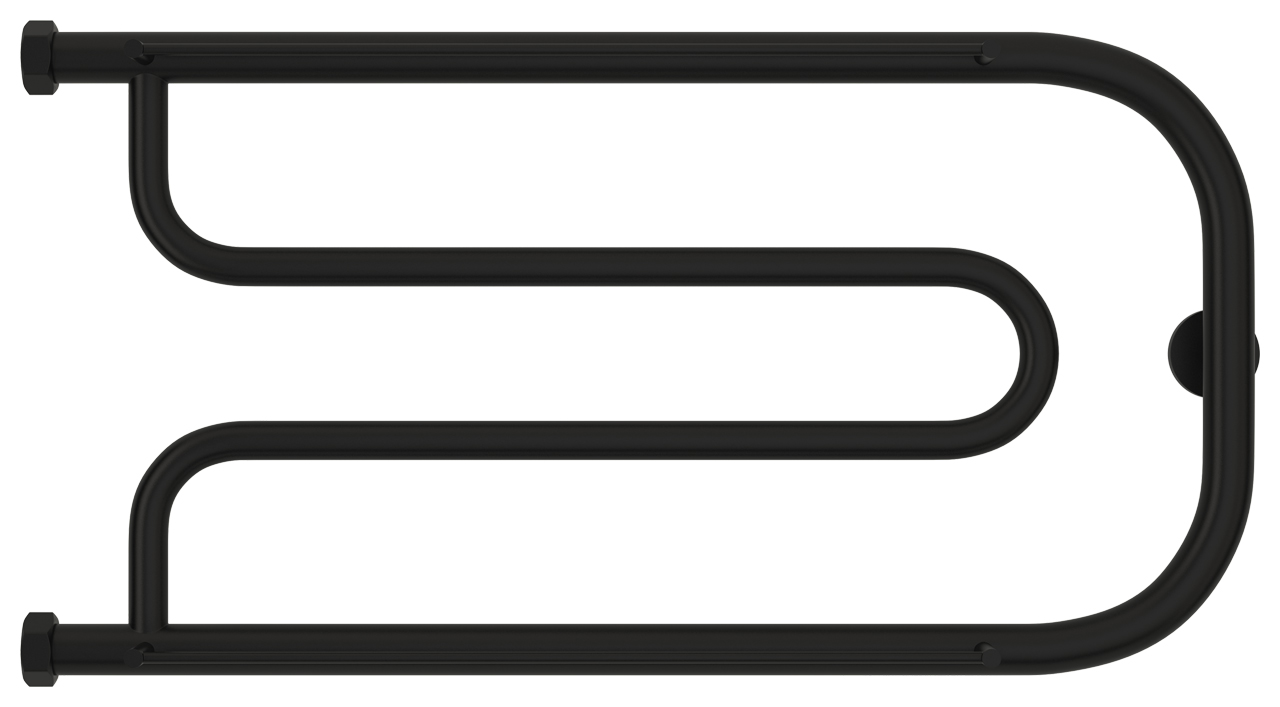 Сунержа Гусли Полотенцесушитель водяной 65x32h, цвет: матовый черный 31-4010-3265