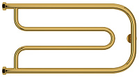 Сунержа Гусли Полотенцесушитель водяной 65x32h, цвет: золото 03-4009-3265