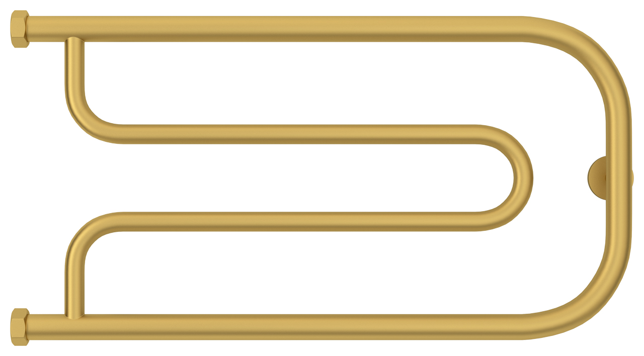 Сунержа Гусли Полотенцесушитель водяной 65x32h, цвет: матовое золото 032-4009-3265