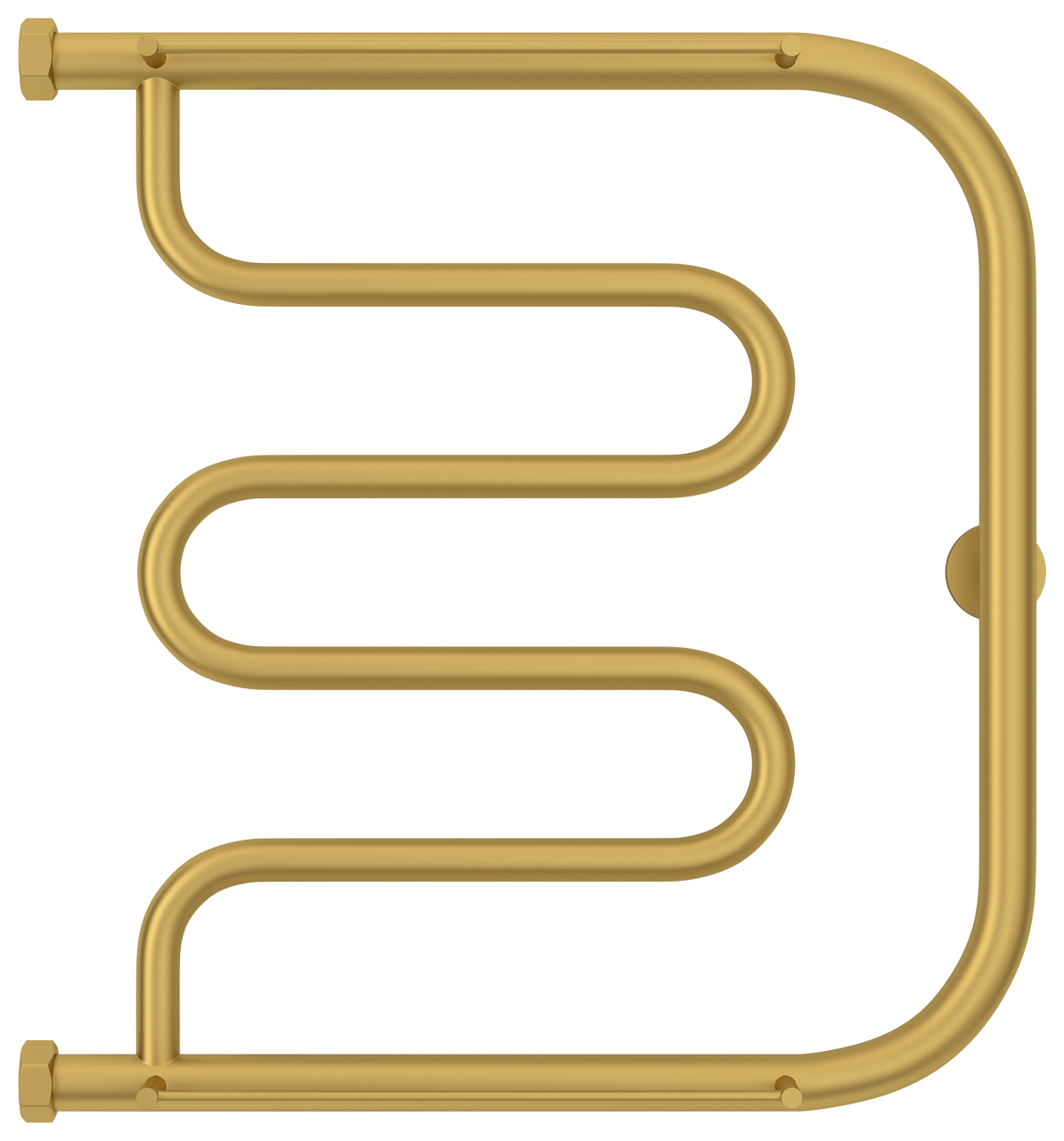 Сунержа Лира Полотенцесушитель водяной 50x50h, цвет: матовое золото 032-4012-5050