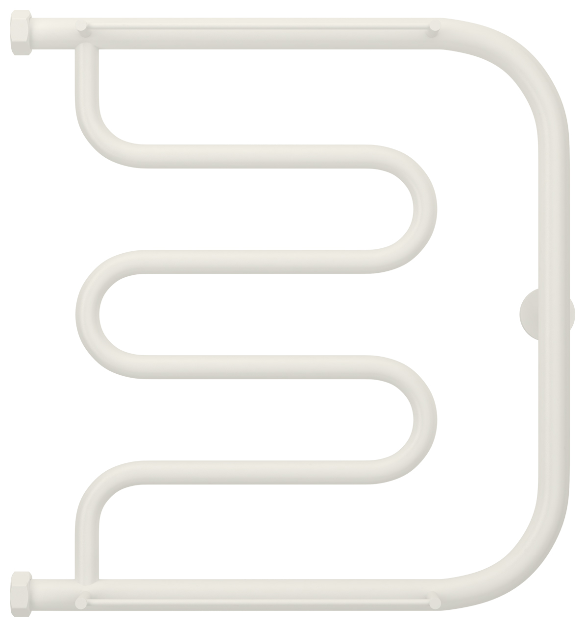 Сунержа Лира Полотенцесушитель водяной 50x50h, цвет: матовый белый 30-4012-5050