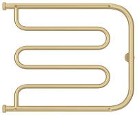 Сунержа Лира Полотенцесушитель водяной 65x50h, цвет: матовая шампань 022-4012-5065