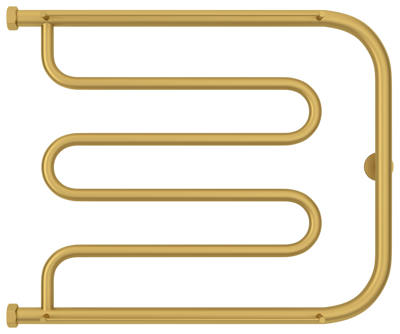 Сунержа Лира Полотенцесушитель водяной 65x50h, цвет: матовое золото 032-4012-5065