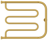 Сунержа Лира Полотенцесушитель водяной 65x50h, цвет: матовое золото 032-4012-5065
