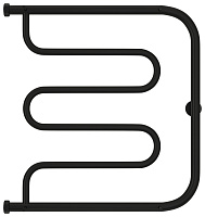 Сунержа Лира Полотенцесушитель водяной 60x60h, цвет: матовый черный 31-4012-6060