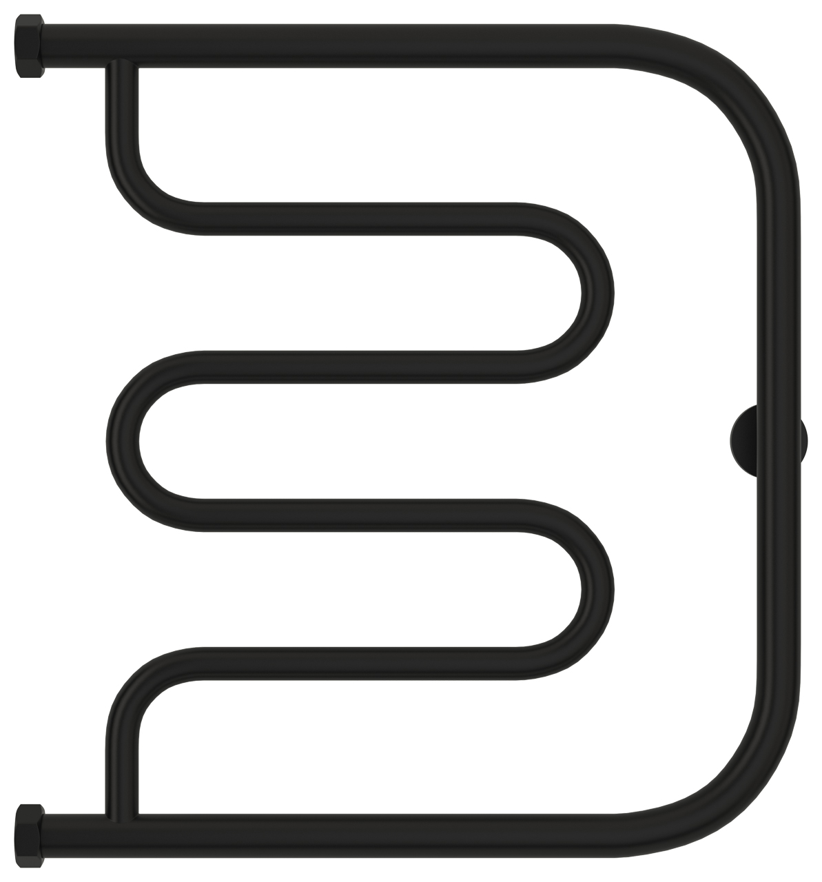 Сунержа Лира Полотенцесушитель водяной 50x50h, цвет: матовый черный 31-4011-5050