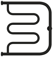 Сунержа Лира Полотенцесушитель водяной 50x50h, цвет: матовый черный 31-4011-5050