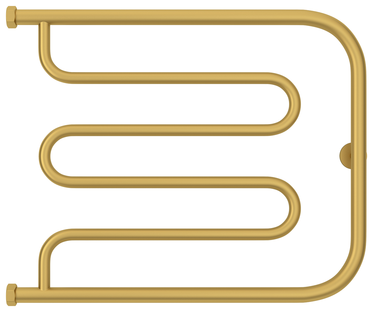 Сунержа Лира Полотенцесушитель водяной 65x50h, цвет: матовое золото 032-4011-5065