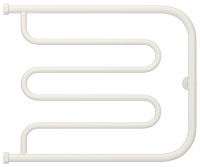 Сунержа Лира Полотенцесушитель водяной 65x50h, цвет: матовый белый 30-4011-5065