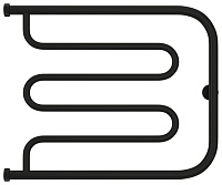 Сунержа Лира Полотенцесушитель водяной 65x50h, цвет: матовый черный 31-4011-5065