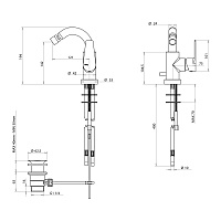 Bongio Pi7 Смеситель для биде, цвет хром 07582CRPR