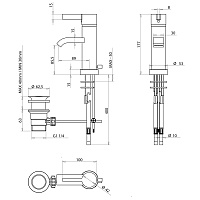 Bongio Tmix15 Смеситель для биде, цвет хром 08522CRPR