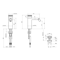 Bongio Pure Glam Смеситель для биде, цвет золото/Swarovski 3P522OR01