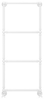 Сунержа Ренессанс Полотенцесушитель водяной 50x126h, цвет: белый 12-0280-1250