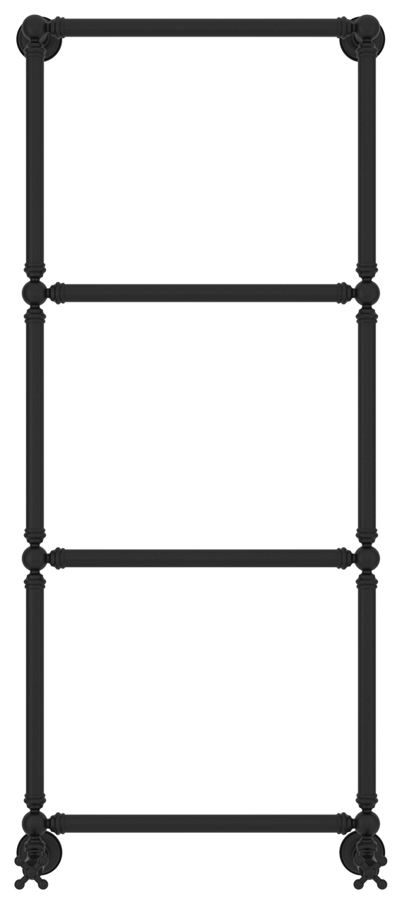 Сунержа Ренессанс Полотенцесушитель водяной 50x126h, цвет: матовый черный 31-0280-1250