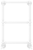 Сунержа Ренессанс Полотенцесушитель водяной 40x66h, цвет: белый 12-0280-6640