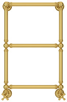 Сунержа Ренессанс Полотенцесушитель водяной 40x66h, цвет: золото 03-0280-6640