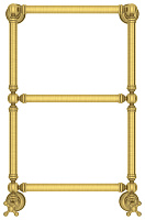 Сунержа Ренессанс Полотенцесушитель водяной 40x66h, цвет: состаренная латунь 051-0280-6640