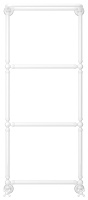 Сунержа Ренессанс Полотенцесушитель водяной 50x126h, цвет: белый 12-0281-1250