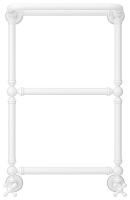 Сунержа Ренессанс Полотенцесушитель водяной 40x66h, цвет: матовый белый 30-0281-6640