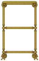 Сунержа Ренессанс Полотенцесушитель водяной 40x66h, цвет: состаренная латунь 051-0281-6640