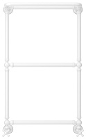 Сунержа Ренессанс Полотенцесушитель водяной 50x86h, цвет: белый 12-0281-8650